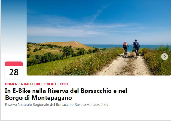 Escursione in E-bike nella Riserva del Borsacchio e nel Borgo di Montepagano