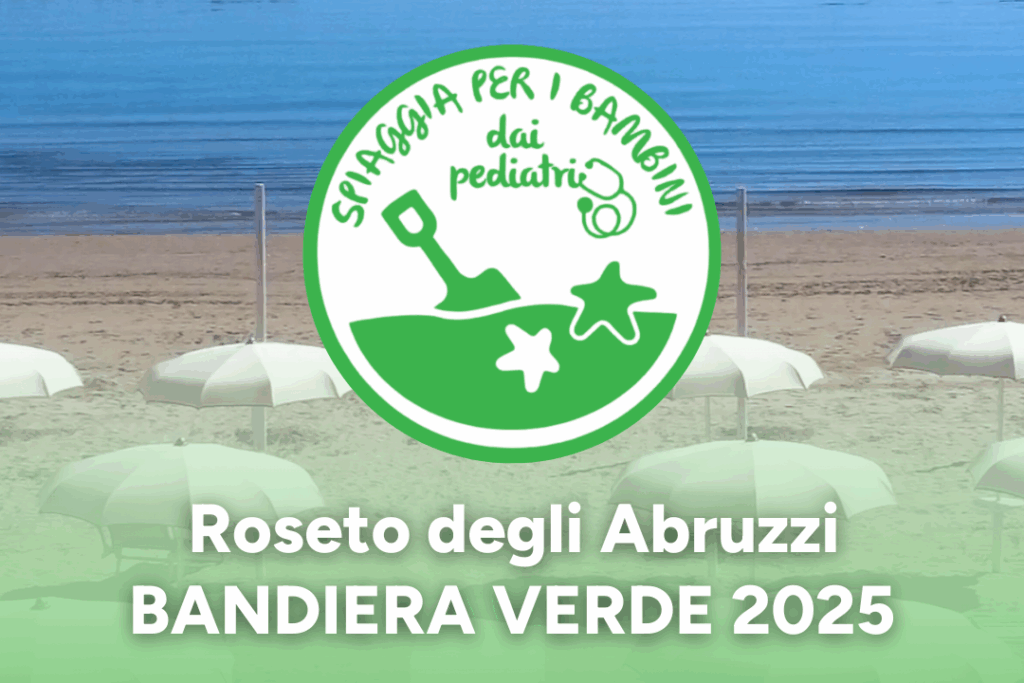 Grafica roseto degli abruzzi bandiera verde 2025