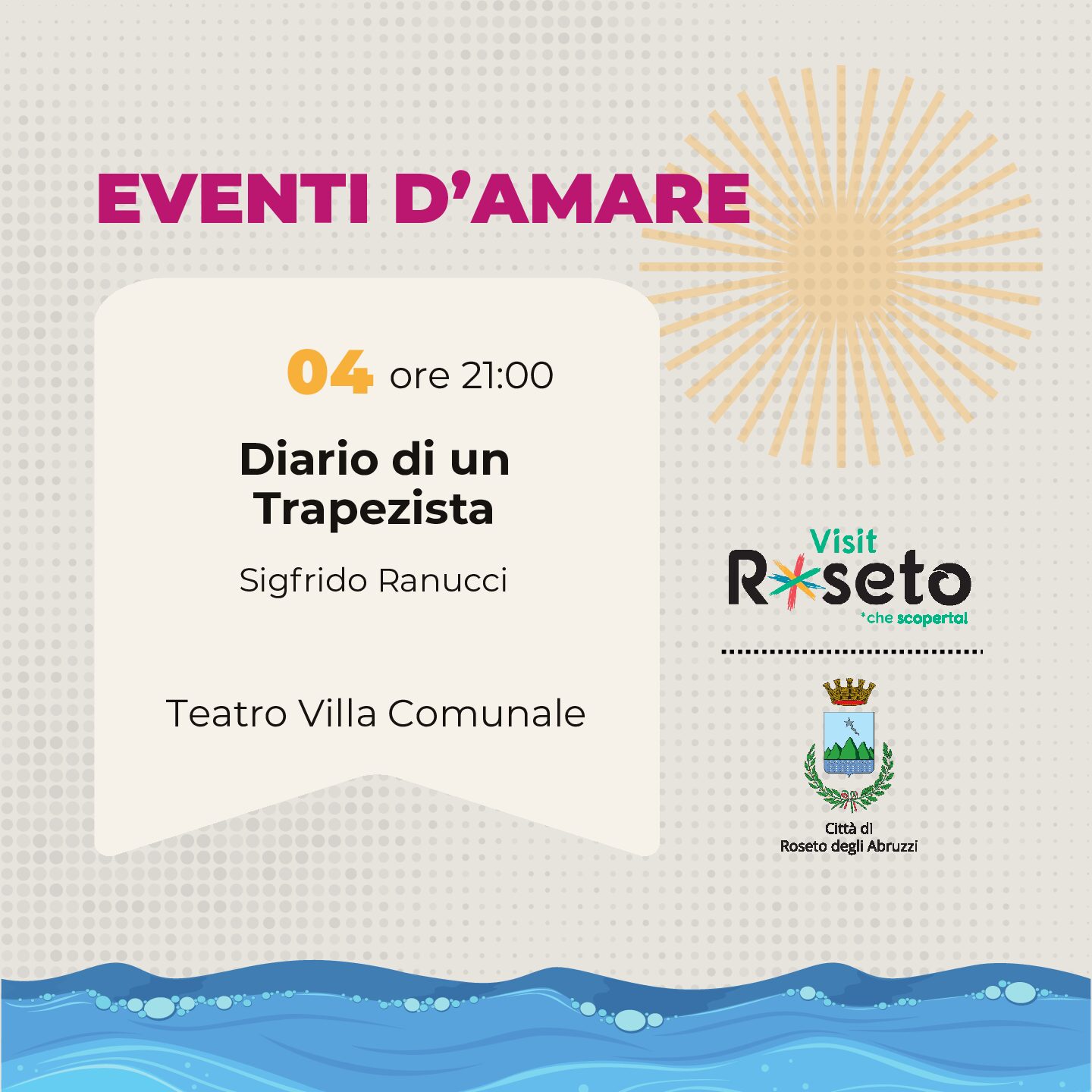 "Diario di un trapezista" - Sigfrido Ranucci