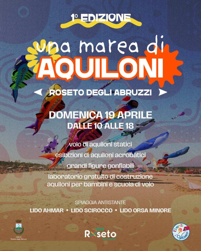 una marea di aquiloni roseto degli abruzzi